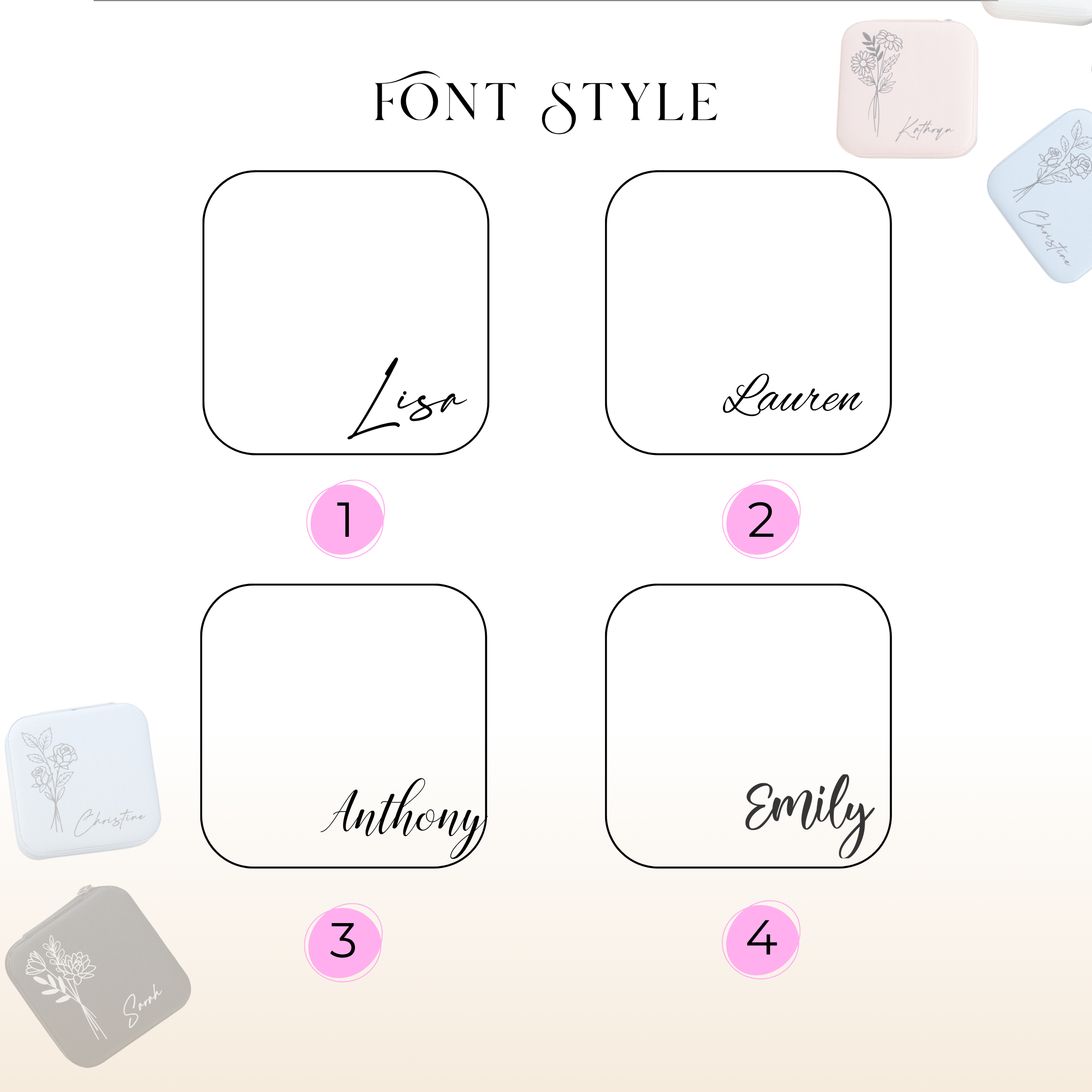 Travel jewelry case layout compartments and storage illustration