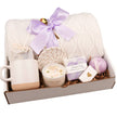 Luxury hygge gift box with blanket and self care items cozy gift set