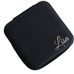 Personalized jewelry box black travel jewelry case for bridesmaids