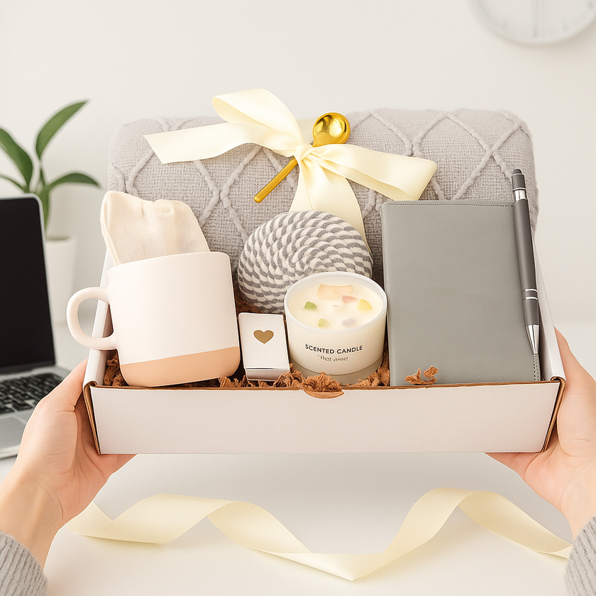 Comfort & Creativity Gift Set – 9-Piece Bundle with Optional Cozy Blanket