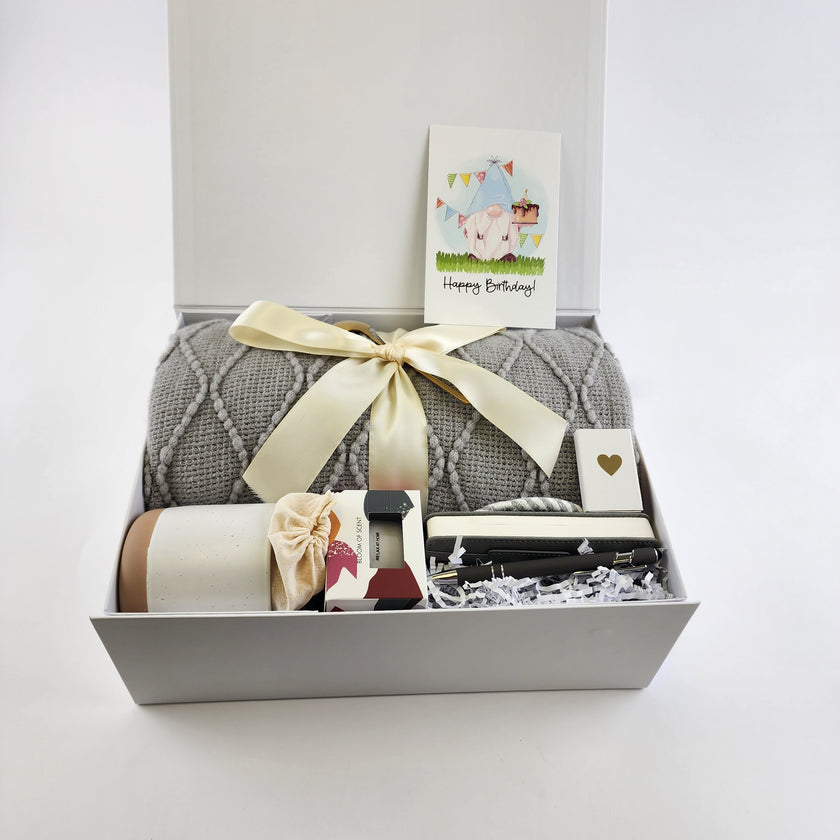 Comfort & Creativity Gift Set – 9-Piece Bundle with Optional Cozy Blanket