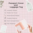 Custom Faux Leather Travel Set – Personalized Luggage Cover & Tag for Stylish Travelers