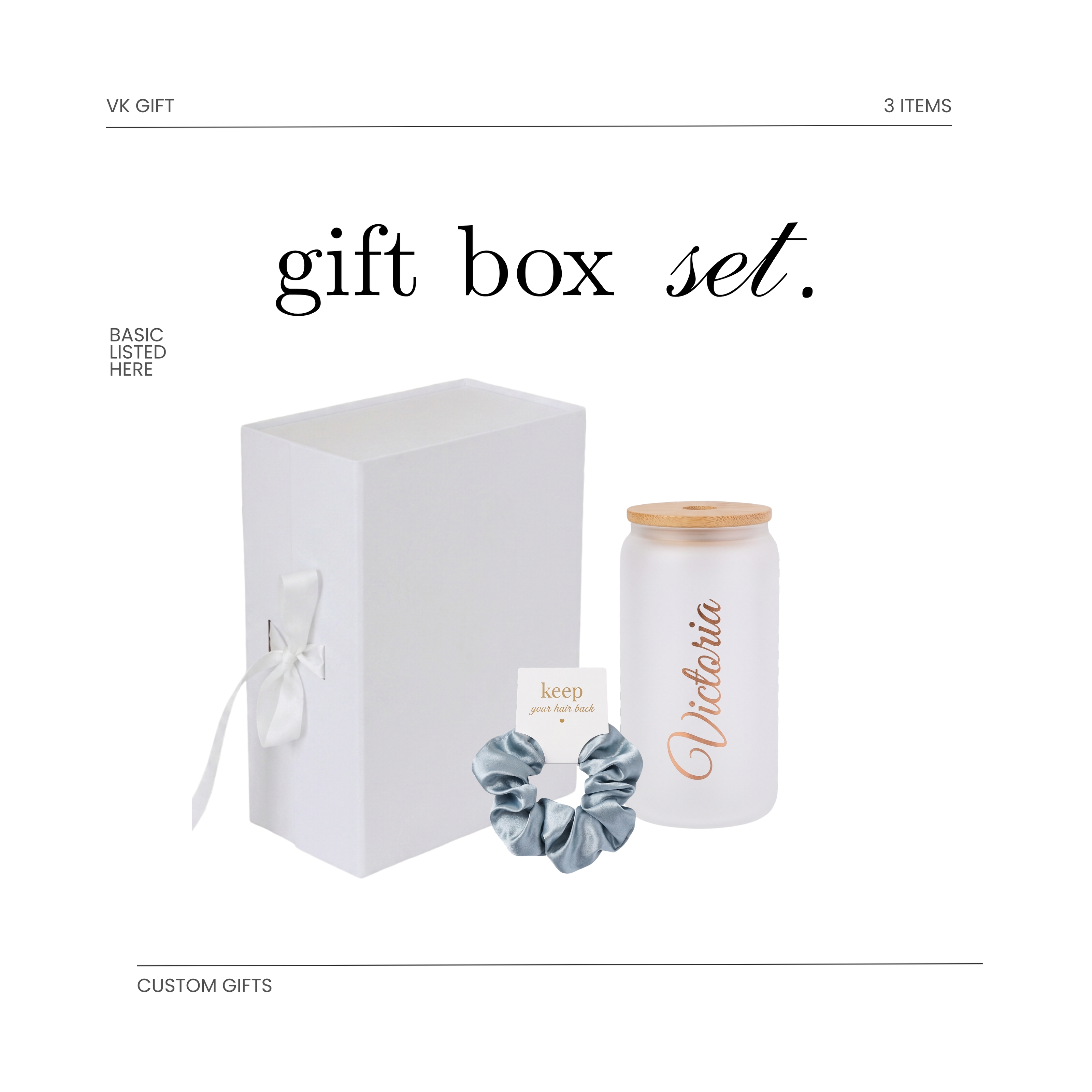 Elegant Gift Box with Frosted Tumbler – Perfect for Moms, Bridesmaids & Friends