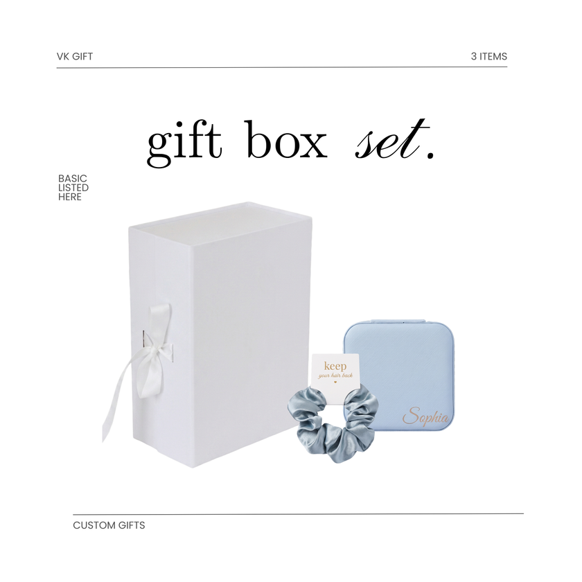 Elegant Personalized Jewelry Set – Custom Name Box and Accessory for Gifting