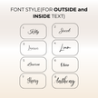 Bridesmaid gift box personalization options name and role preview