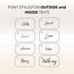 Bridesmaid gift box personalization options name and role preview