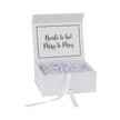Personalized White Gift Box – Custom Logo or Text Engraving