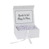 Personalized White Gift Box – Custom Logo or Text Engraving