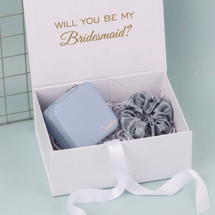 Elegant Personalized Jewelry Set – Custom Name Box and Accessory for Gifting