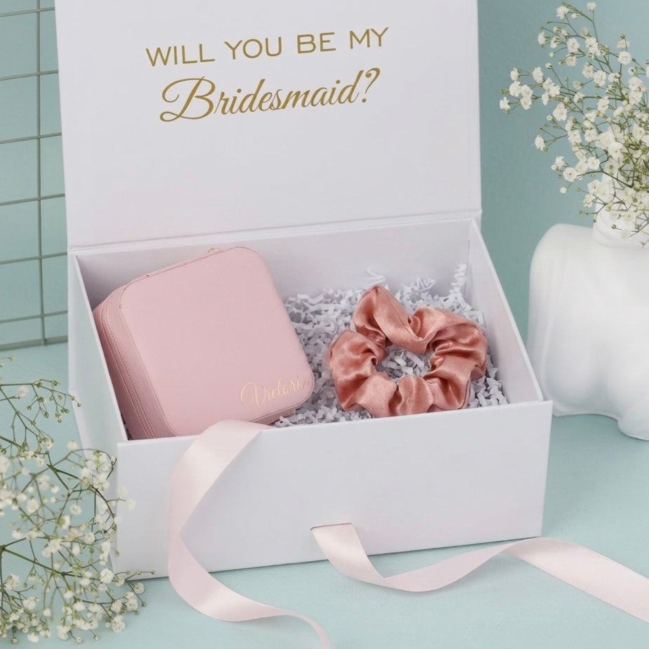 Elegant Gift Box for Keepsakes – Jewelry Box with Coordinating Ribbon