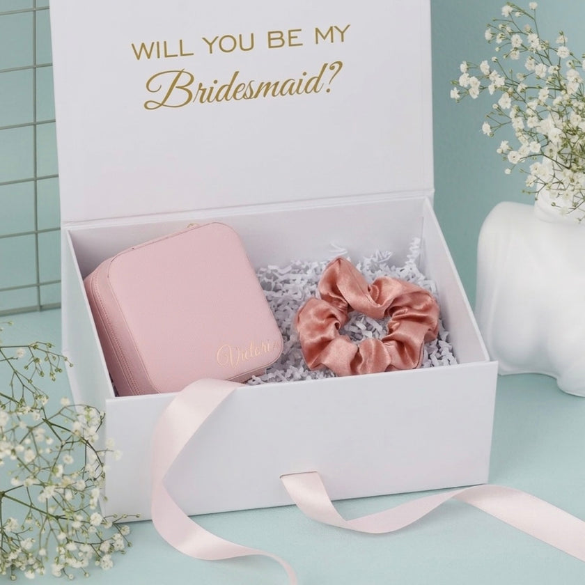 Elegant Gift Box for Keepsakes – Jewelry Box with Coordinating Ribbon