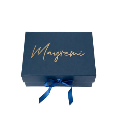 Personalized Ribbon Gift Box – Custom Name, Logo, or Design Engraving