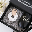 Mini Bridesmaid Gift Set – Personalized 12 oz Tumbler & Scrunchie