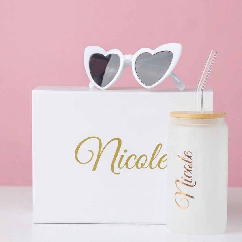 Elegant Gift Box with Frosted Tumbler – Perfect for Moms, Bridesmaids & Friends