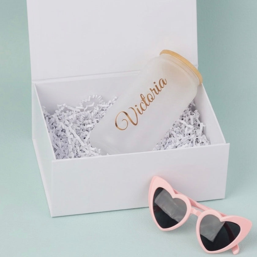 Elegant Gift Box with Frosted Tumbler – Perfect for Mothers, Bridesmaids & Friends