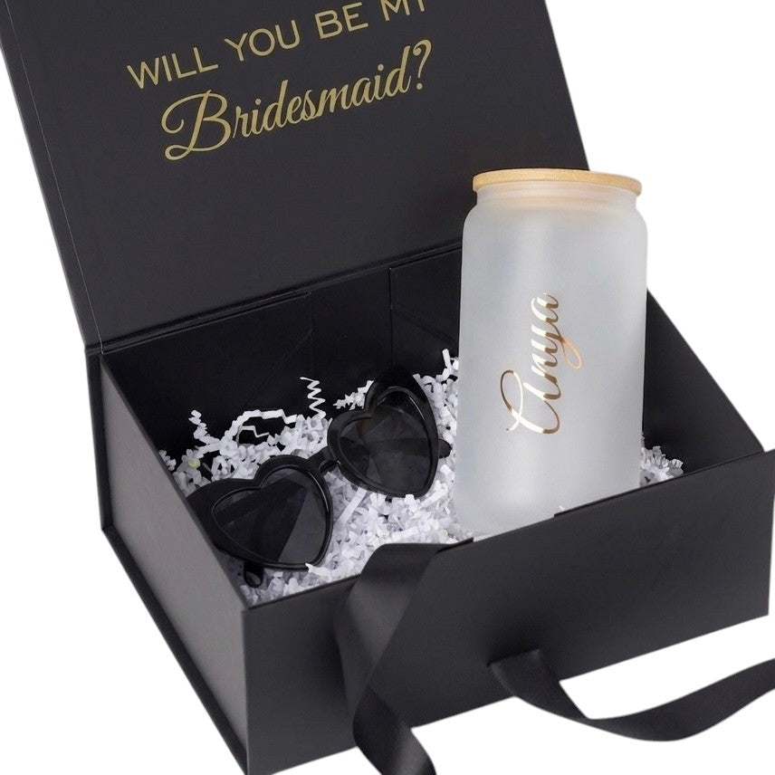 Elegant Gift Box with Frosted Tumbler – Perfect for Mothers, Bridesmaids & Friends