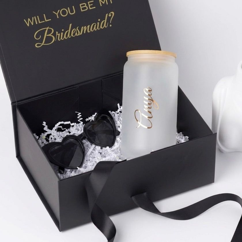 Elegant Gift Box with Frosted Tumbler – Perfect for Mothers, Bridesmaids & Friends