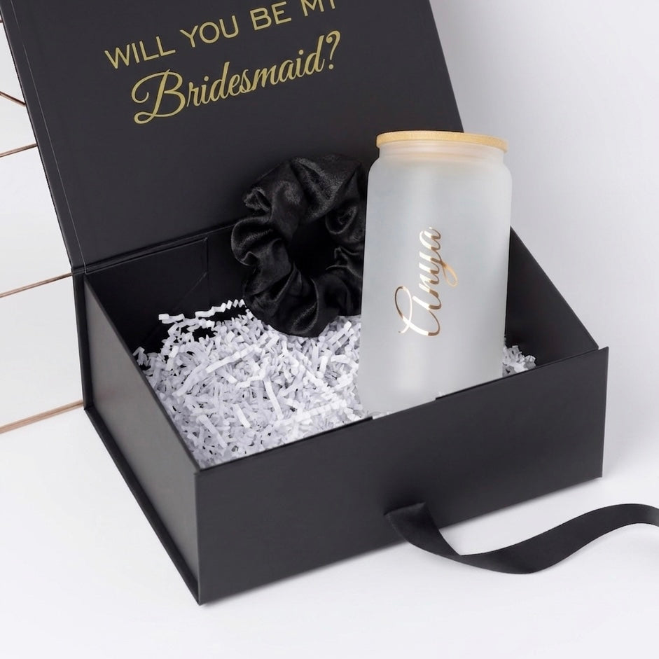 Elegant Gift Box with Frosted Tumbler – Perfect for Moms, Bridesmaids & Friends