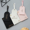 Custom Faux Leather Travel Set – Personalized Luggage Cover & Tag for Stylish Travelers