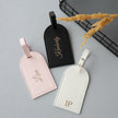Custom Faux Leather Travel Set – Personalized Luggage Cover & Tag for Stylish Travelers