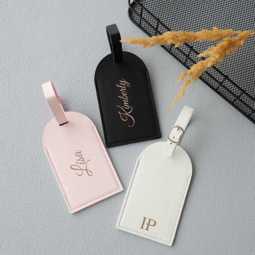Custom Faux Leather Travel Set – Personalized Luggage Cover & Tag for Stylish Travelers