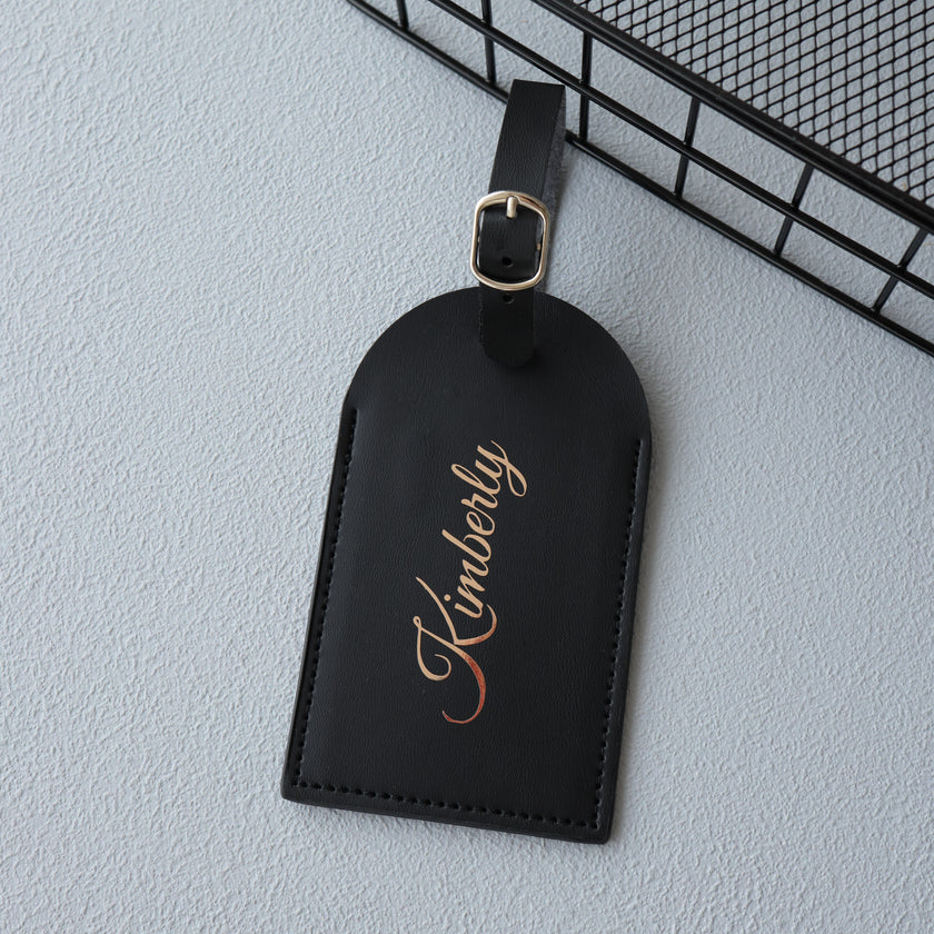Custom Faux Leather Travel Set – Personalized Luggage Cover & Tag for Stylish Travelers