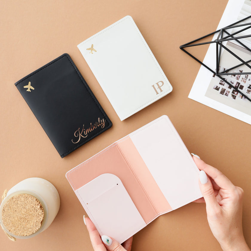 Custom Faux Leather Travel Set – Personalized Luggage Cover & Tag for Stylish Travelers