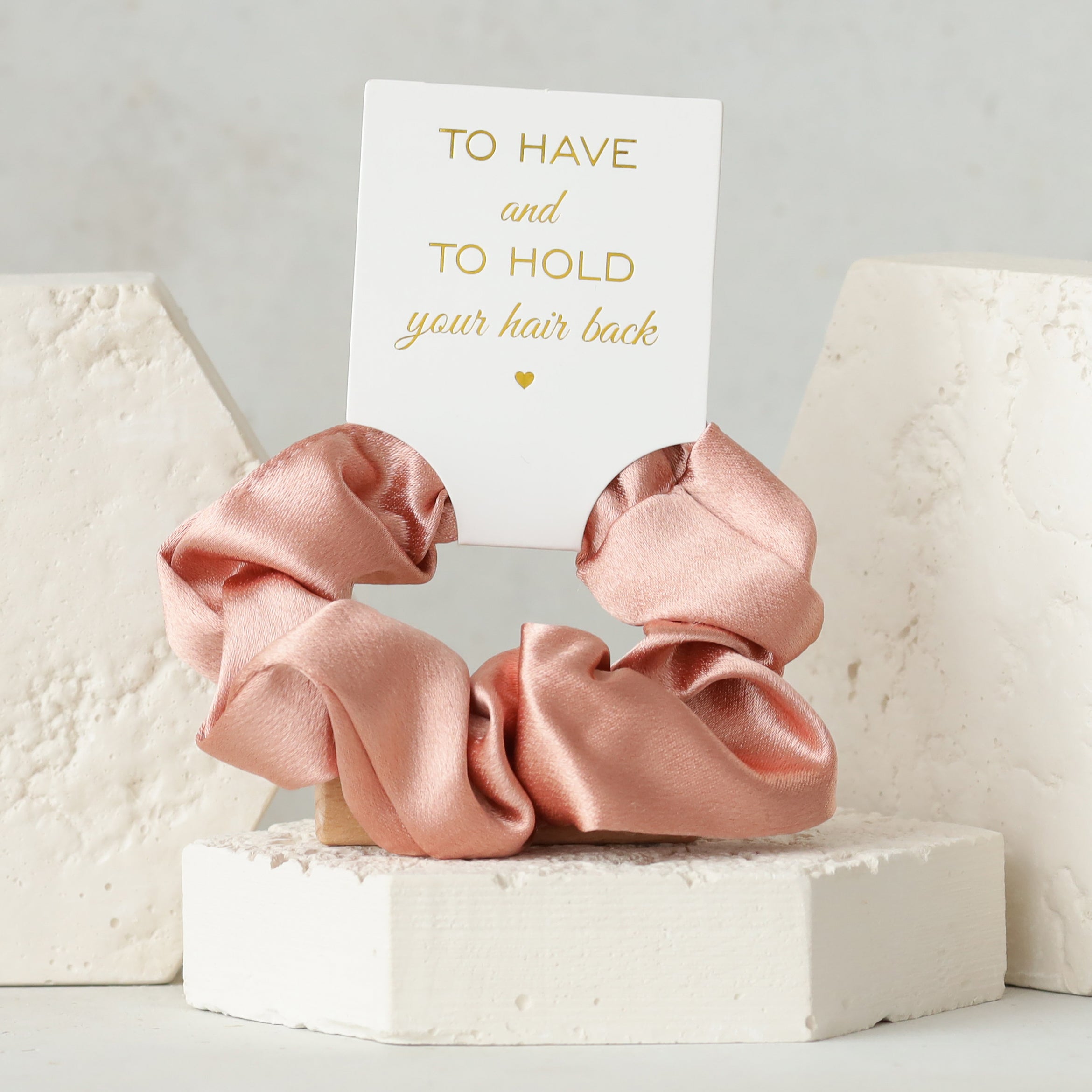 Bridesmaid gift set with tumbler pink accessories arrangement
