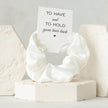 White bridesmaid gift box with tumbler minimalist set