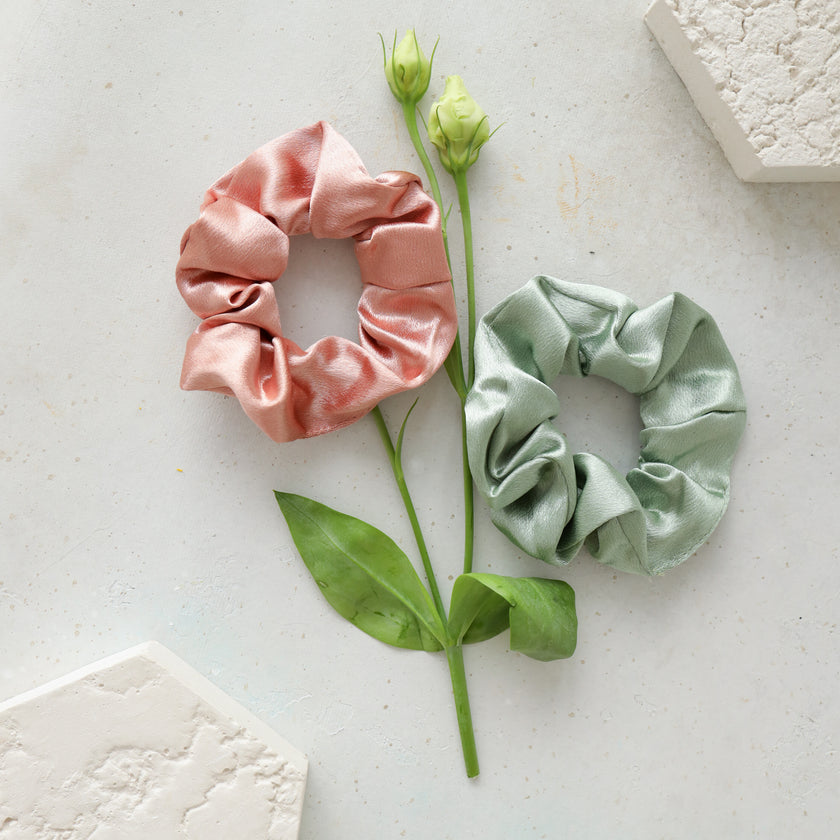 Bridesmaid gift box with flowers and tumbler aesthetic styling