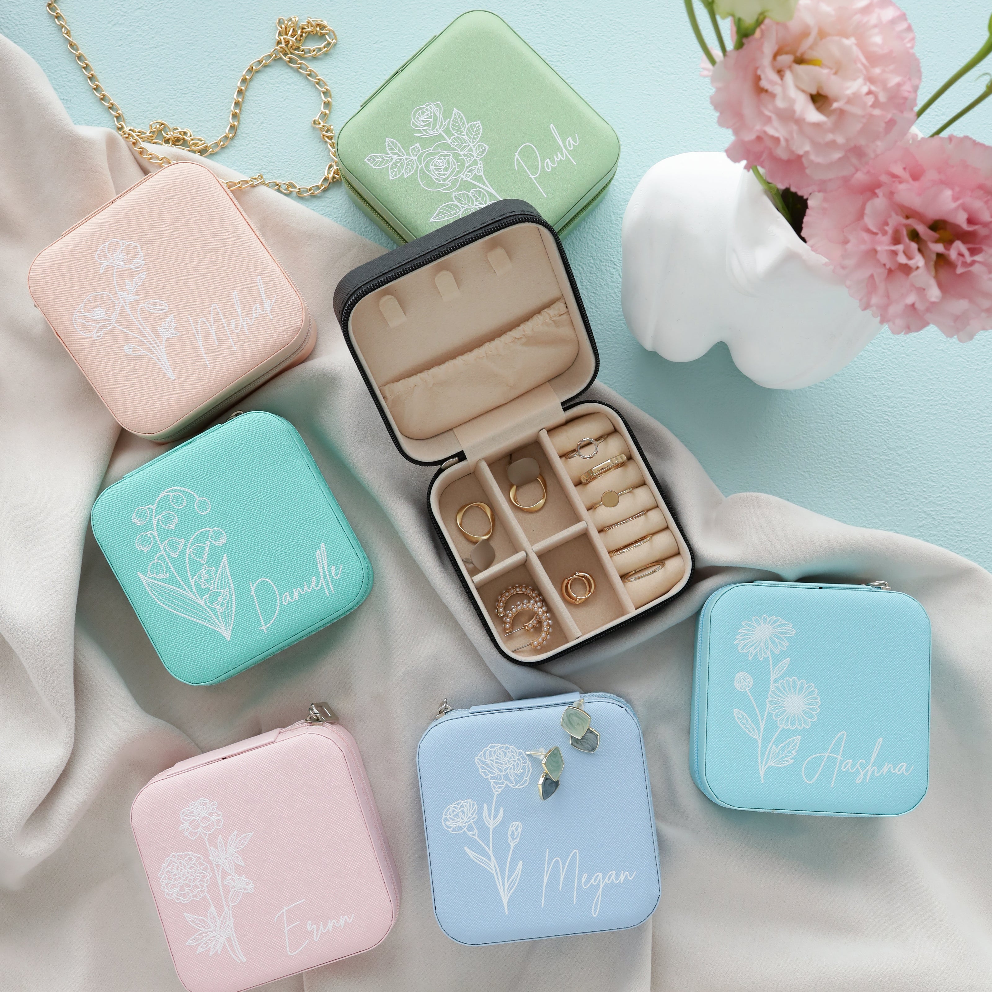 Custom Name Jewelry Organizer | Thoughtful Gift for Mom, Sister, Friend