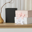 Magnetic gift box displayed in interior aesthetic setup