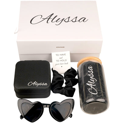 Personalized Bridesmaid Proposal Gift Box with 16 oz Tumbler & Jewelry Case