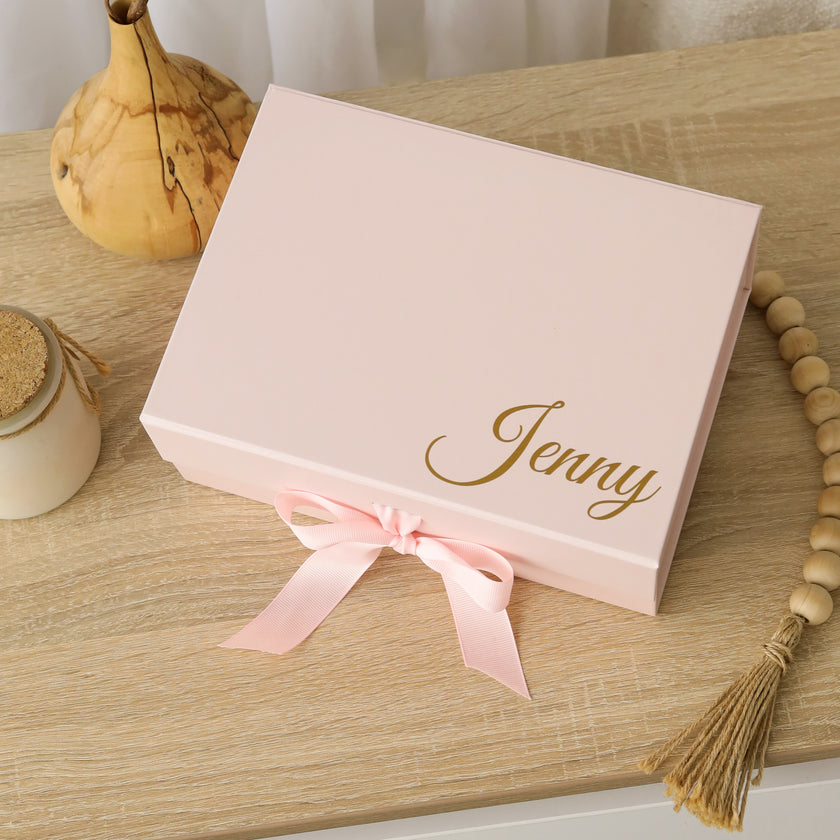 Custom printed gift box with logo aesthetic packaging