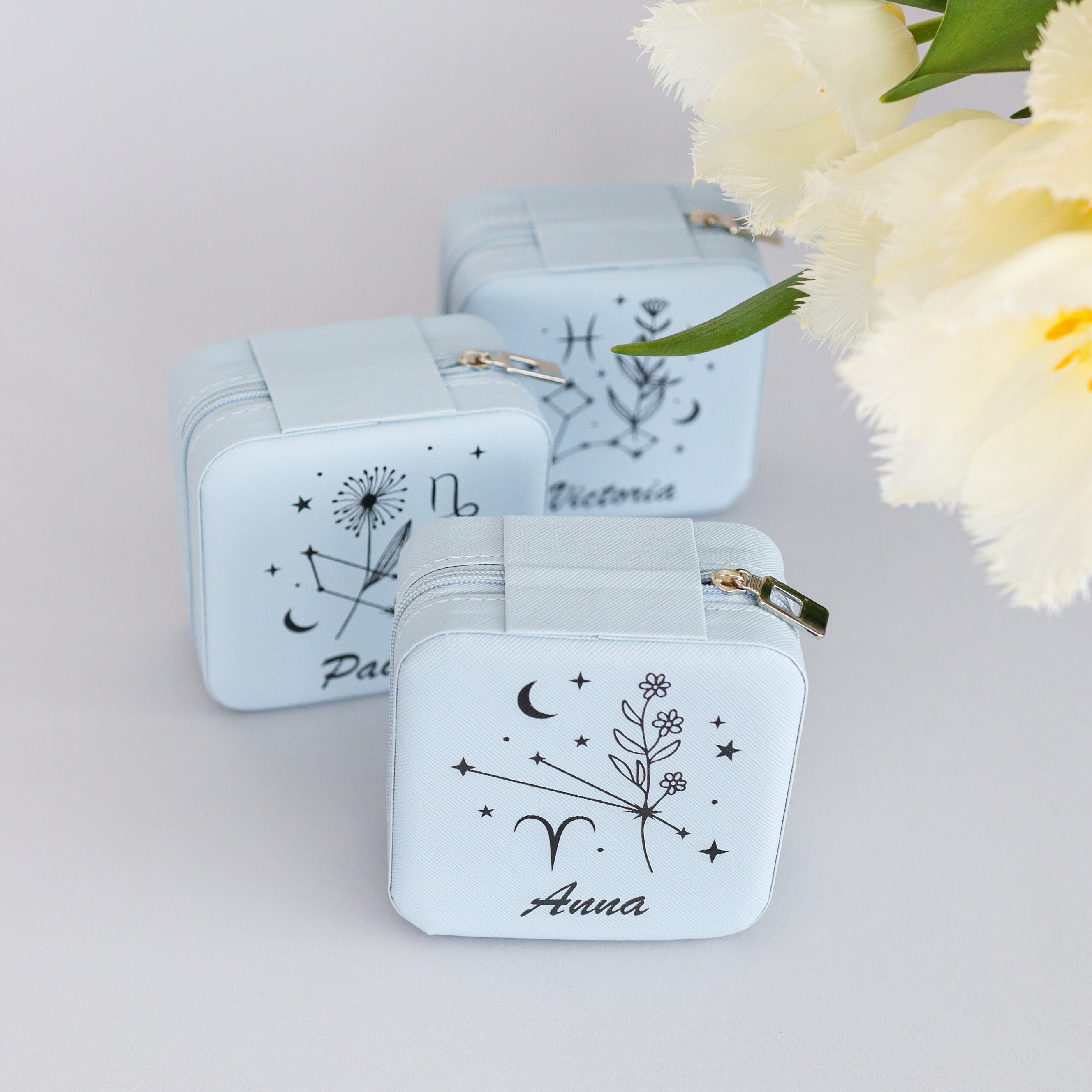 Custom Zodiac Jewelry Keeper Box - Personalized Storage for Your Treasured Pieces