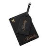 Custom Faux Leather Travel Set – Personalized Luggage Cover & Tag for Stylish Travelers