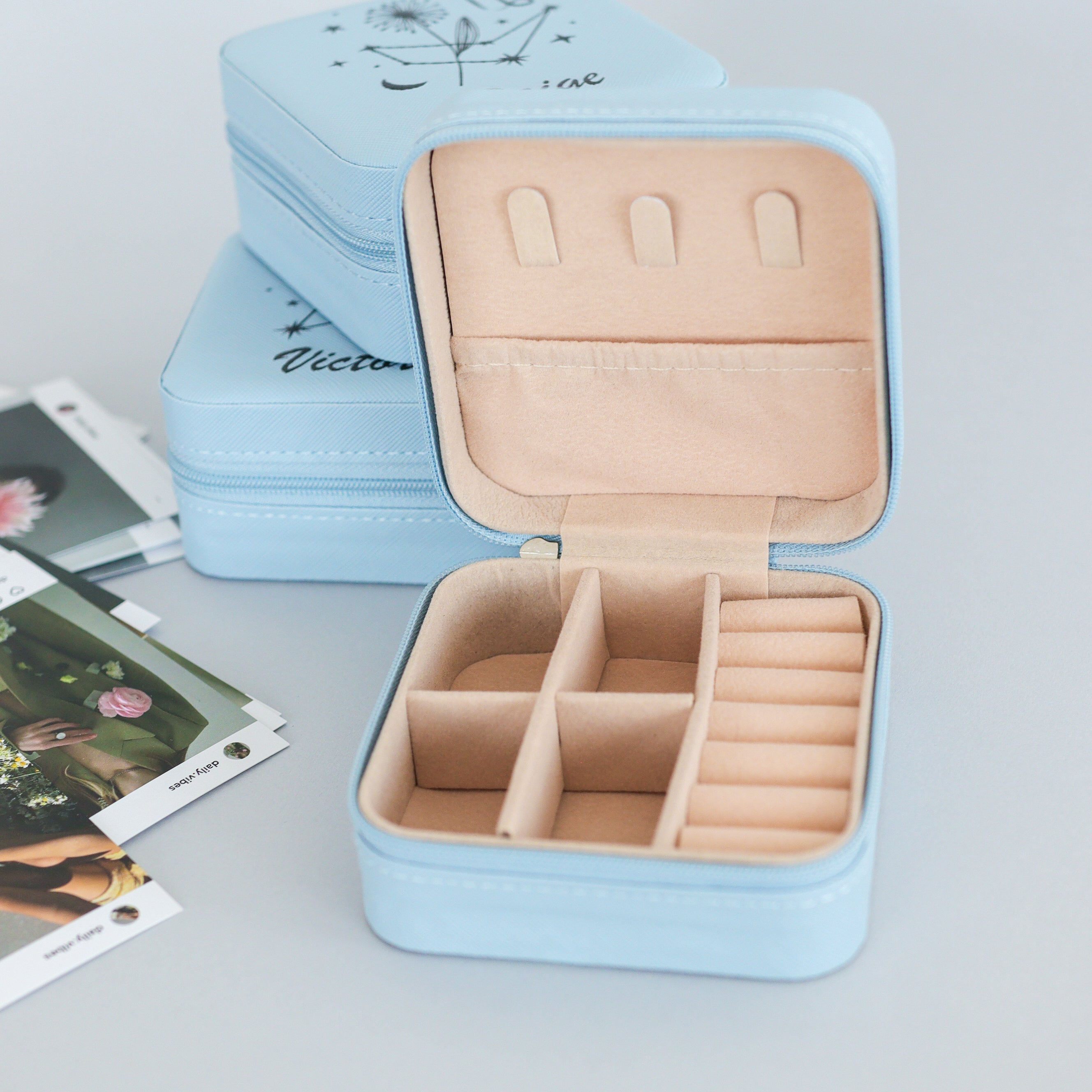 Custom Zodiac Jewelry Keeper Box - Personalized Storage for Your Treasured Pieces