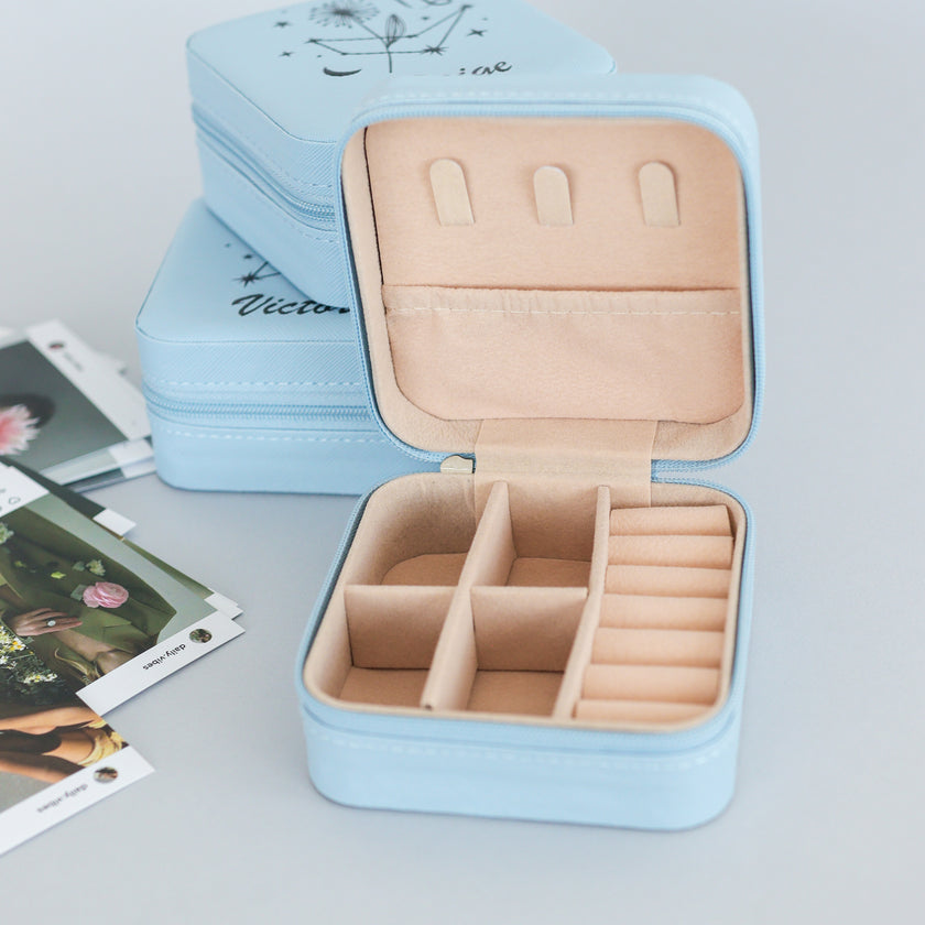 Custom Zodiac Jewelry Keeper Box - Personalized Storage for Your Treasured Pieces