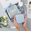 Bridesmaid gift boxes in blue colors gift set