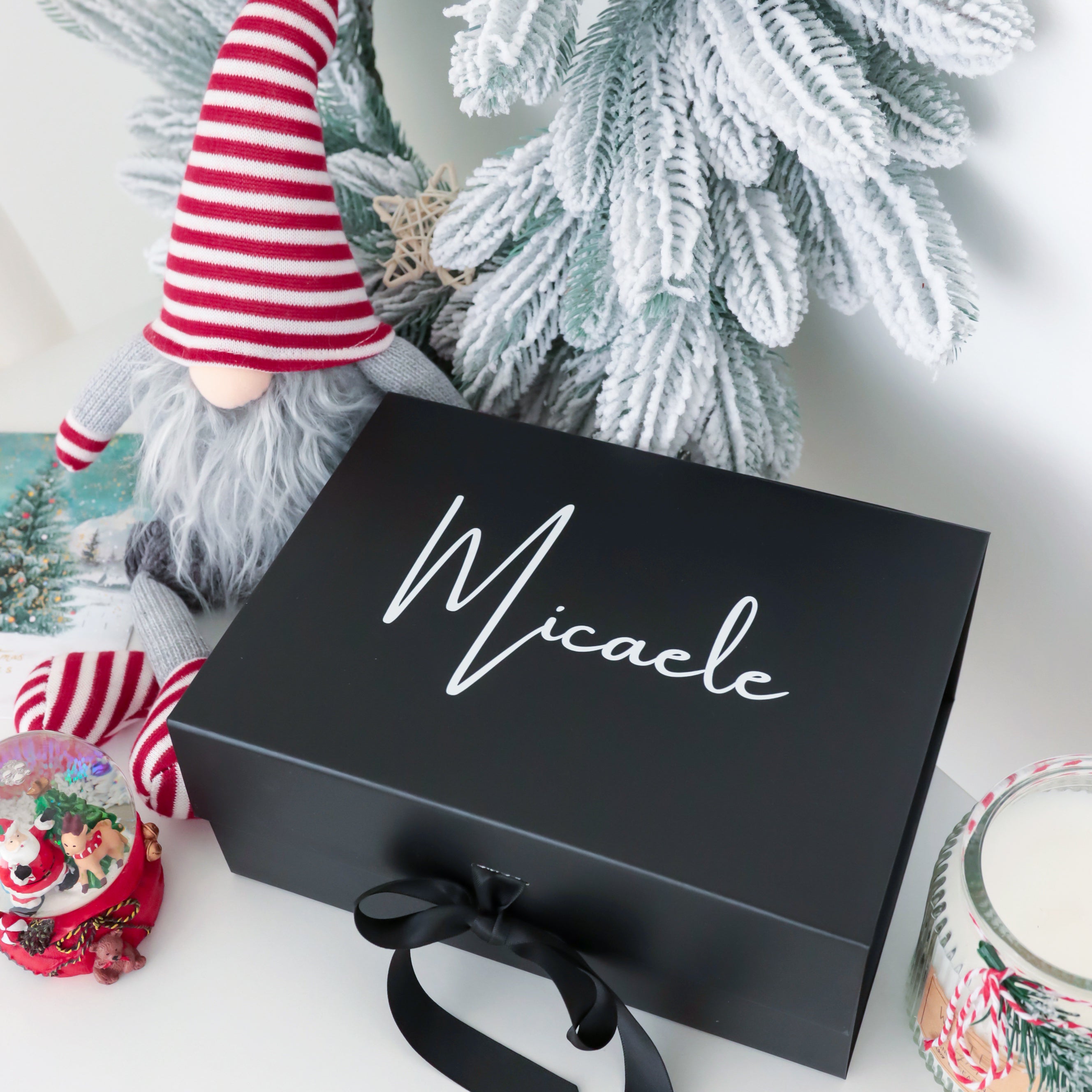 Personalized Gift Box – Custom Logo or Text Engraving on Lid