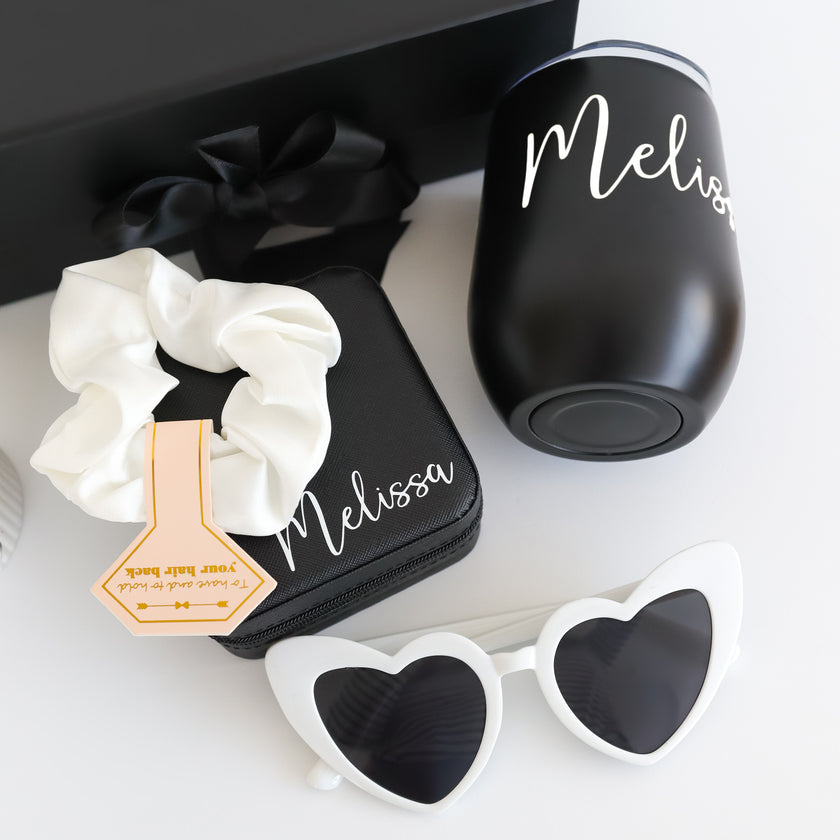 Bridesmaid gift set black combination