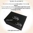 Custom gift box example with logo and name printing