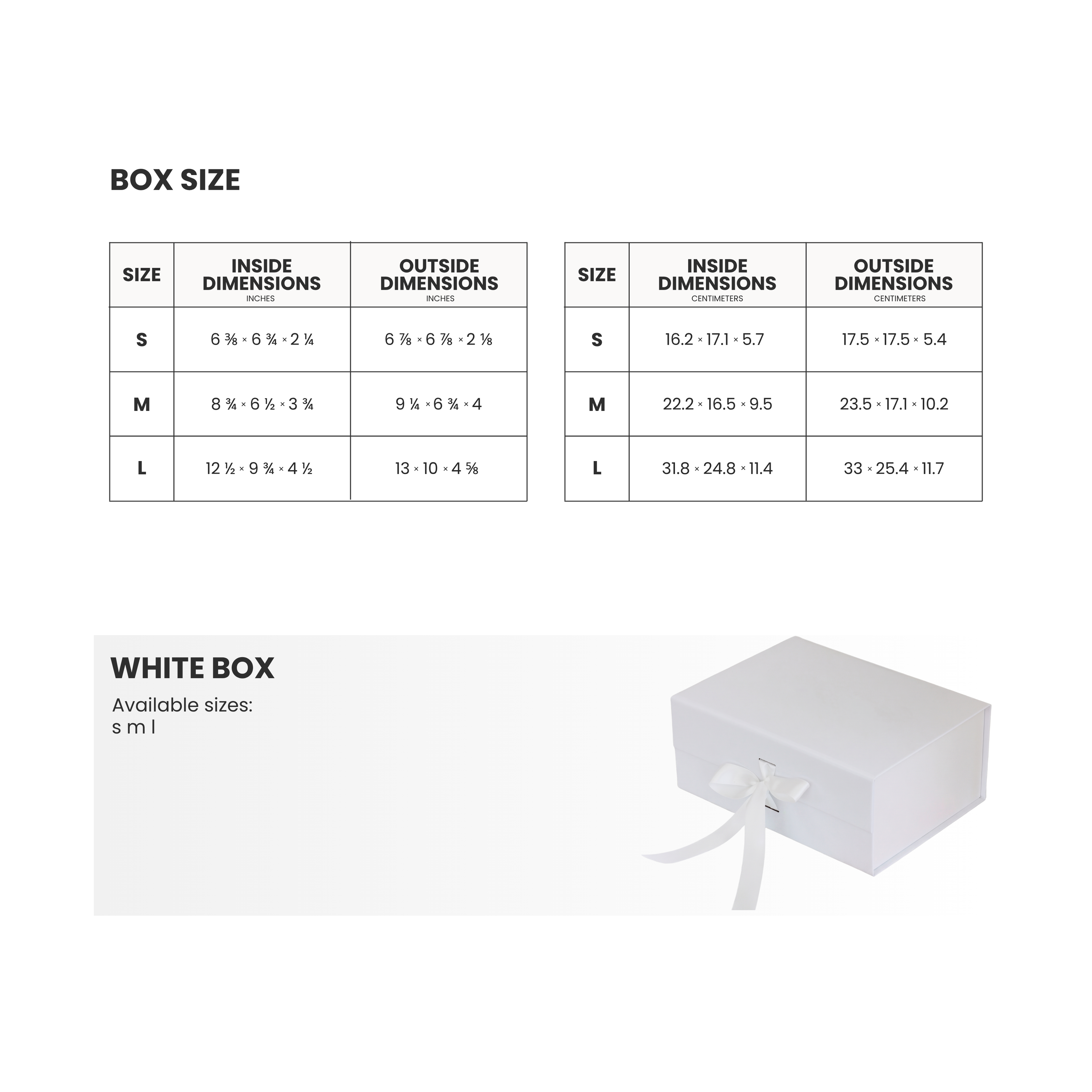 Personalized White Gift Box – Custom Logo or Text Engraving