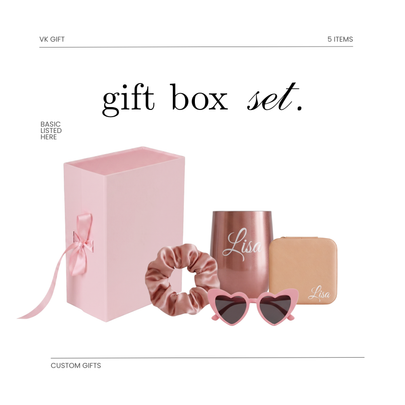 Bridesmaid Gift Set with Tumbler & Jewelry Box – Custom Bridal Party Gift
