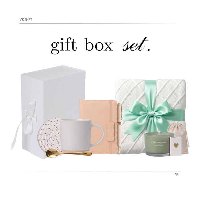 Premium Large Gift Set – Blanket, Journal, Mug & Relaxation Essentials