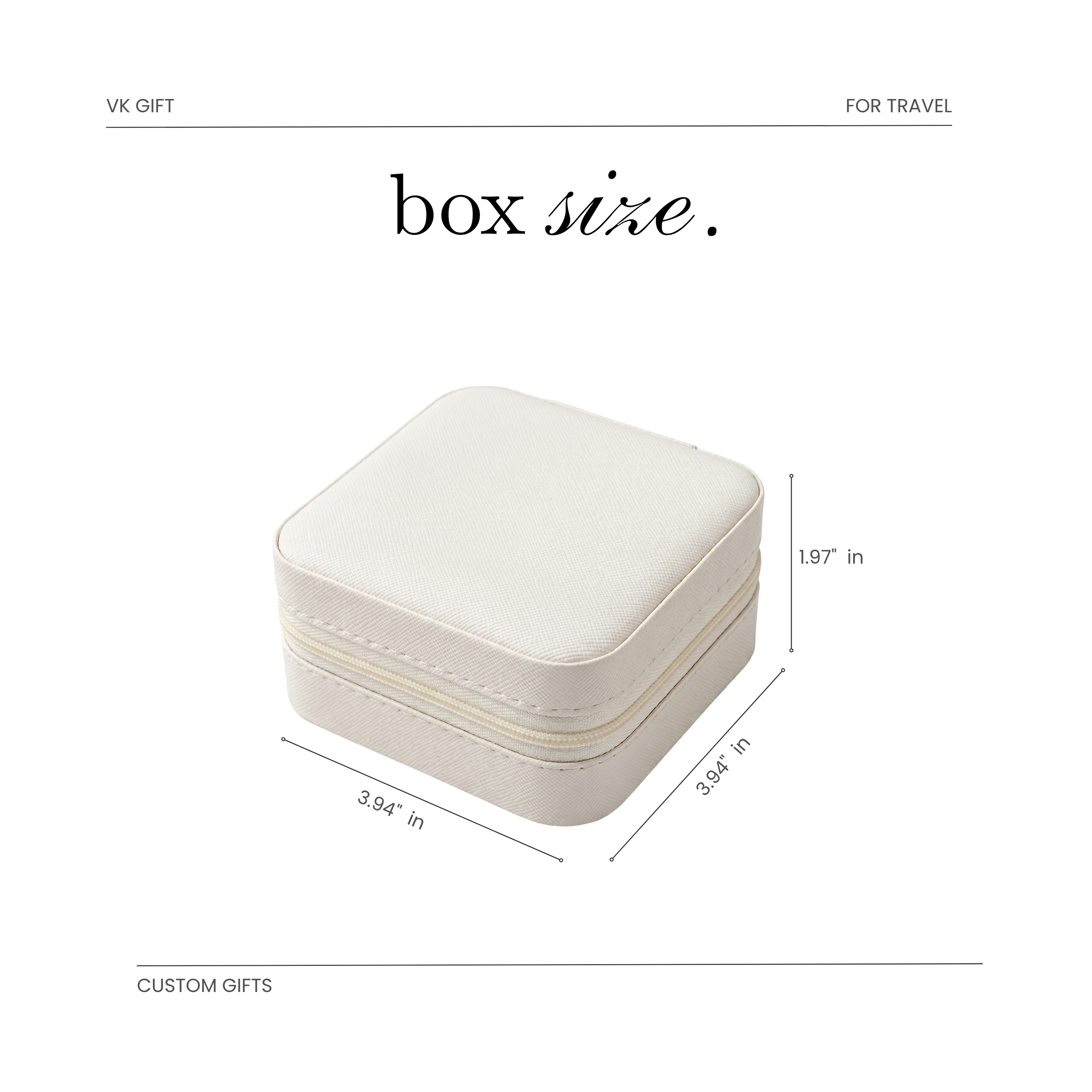 Personalized Birth Flower Jewelry Box | Custom Travel Jewelry Case Gift
