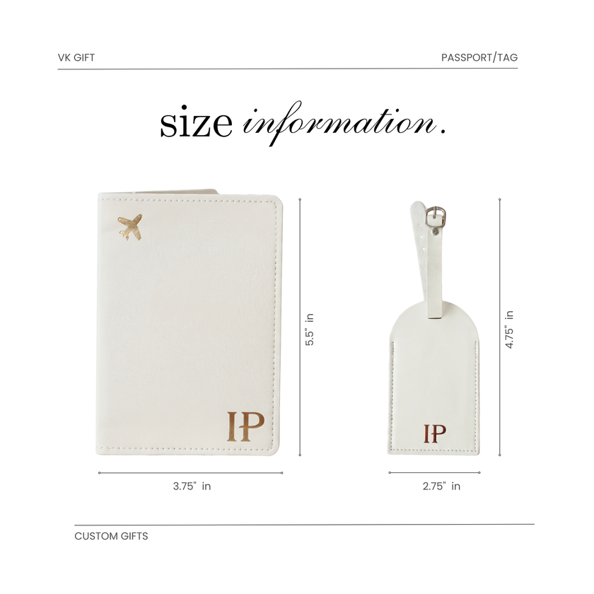 Custom Faux Leather Travel Set – Personalized Luggage Cover & Tag for Stylish Travelers