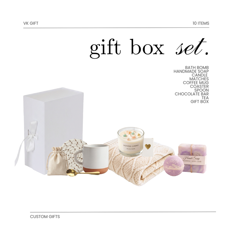 Ultimate Cozy Bundle – 9-Piece Relaxation Gift Set with Optional Blanket