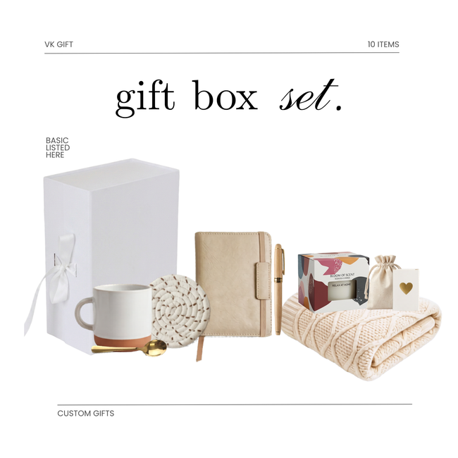 Comfort & Creativity Gift Set – 9-Piece Bundle with Optional Cozy Blanket