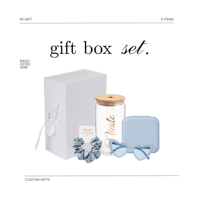 Bridesmaid Gift Box with Frosted Tumbler – Personalized Bridal Gift Set